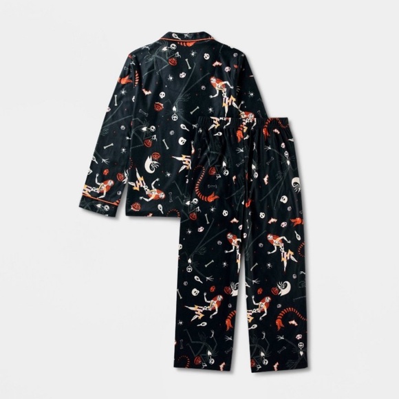 NEW Kids The Nightmare Before Christmas Halloween Matching Pajamas Disney Size 5 - Picture 2 of 6